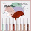 Easilydays Color Liquid Conceal Contour Foundation, Waterproof 8 Colors Cream Lightweight Liquid Concealer Contour Makeup for Concealing Blemishes, Brighten Dark Circles, Improves Uneven Skin Tone, 06