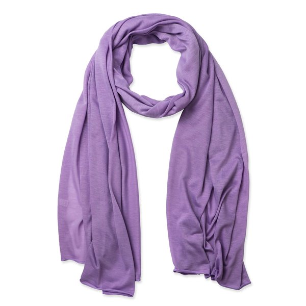 vabovin Head Wrap for Black Women, Long Stretch Jersey Turban Headband Breathable Headscarf Soft Hair Scarf (Light Purple)