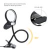 Tom-shine Magnifying Glass Lamp 3X 10X,Stepless Dimmable LED Magnifying Lamp with Dust Cover Metal Clamp,Adjustable LED Magnifier with Light and Stand for Crafts Reading Workbench Close Work