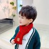 BEARUN Kids Knit Scarf Winter Fashion Solid Color Toddler Baby Scarves Wrap Neck Warmer Red