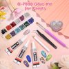 Rhinestones Adhesive Glue for Fabric, 2100Pcs 12 Color Craft Rhinestones Flatback with B7000 Glue Adhesive, Glass Gemstones with Tweezers for Craft, Jewelry, Makeup, Cloth Shoes and Nail Art