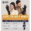 OutdoorEssentials Touch Screen Running Gloves - Cold Weather Black Gloves - Mens Winter Gloves, Gloves for Women Cold Weather