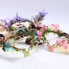 MOSTORY Woodland Butterfly Flower Crown - Handmade Fairy Headpiece Elf Circlet Forest Tiara for Women Girls Spring Wedding Renaissance Party Gold Green