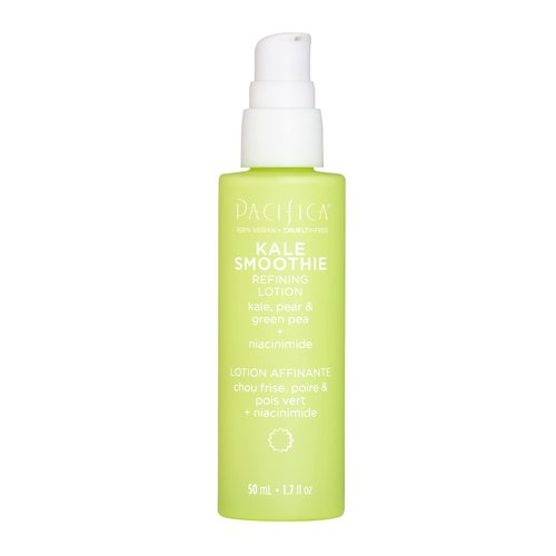 Pacifica Beauty Kale Smoothie Refining Lotion, Skincare, Face Moisturizer, Niacinamide, Vitamin C and E, Minimize Pores, Face Serum, For All Skin Types, Oily, Combination, Vegan, 1.7 fl oz (1 Count)