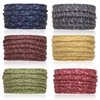 Cobahom 6Pcs Wide Headbands for Women Non Slip Soft Fabric Hair Wrap Turban Plain Head Bands Elastic Sport Hair Bands for Workout Yoga Running (Leaf Pattern)