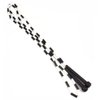 Black and White 7-foot Jump Rope with Plastic Segmentation by K-Roo Sports
