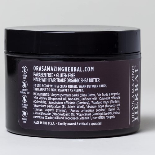 Ora's Amazing Herbal, Eczema Treatment, Touchy Skin Salve, Ultra Healing Body Butter, Organic Calendula for Skin, Herbal Salves, Unscented Skin Care