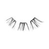 KISS imPRESS False Eyelashes, Lash Clusters, Falsies, Edgy Wispy', 14mm-16mm, Includes 12 pieces of pre-bonded lashes, Contact Lens Friendly, Easy to Apply, Reusable Strip Lashes