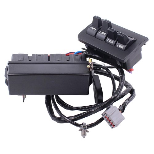 MOTOKU Auxiliary Dash Upfitter Switch for Ford F-250 F-350 F-450 F-550 Super Duty 2011-2016 in-Dash Cluster Voltage Regulator Switch Wire Harness Wiring Jumper Kit