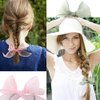 4 Pack Organza Bow Hair Ties Chiffon Bowknot Scrunchies Styling Head Wear Ribbon Hair Bows Ponytail Holder for Women Scrunchy Chiffon Ribbon Hair Accessories