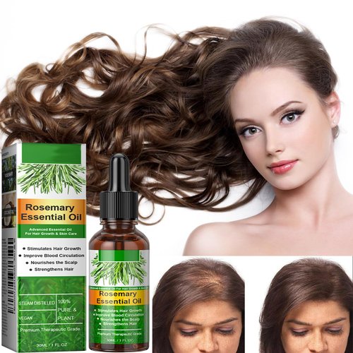 Generic Rosemary Growth Hair Serum Improves Hair Thinning & Loss For Thicker Healthier Hair & Fresher Scalp 1 Fl Oz, Brown