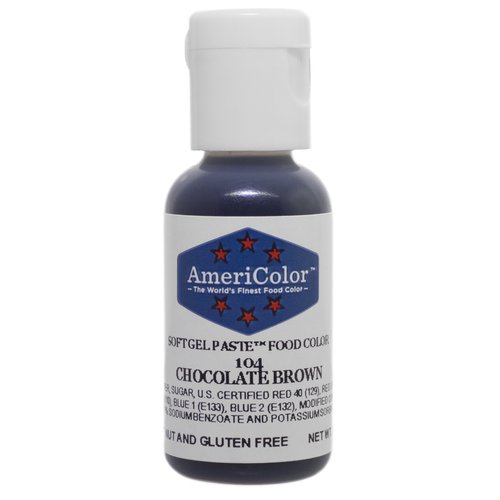 Americolor Soft Gel Paste Food Coloring, Chocolate Brown Net WT. .75oz