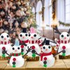 Christmas Snowman DIY Craft Kit, 12 Snowman Foam Balls Build a Snowman Crafts Accessories Build a Snowman Kit Indoor Decorations for Xmas Party Decor Supply