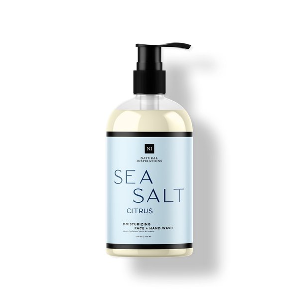 Natural Inspirations Sea Salt Citrus Moisturizing Hand + Face Wash 12oz
