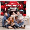 Sumind Video Game Happy Birthday Backdrop Video Game Party Decorations Boys Birthday Party Backdrop Banner Gaming Theme Background Photo Prop for Racing Car Video Game Party Supplies, 70.8 x 43.3 Inch