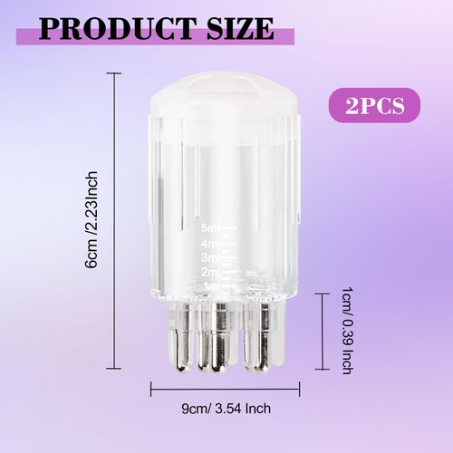 GTUDOR 2Pcs Scalp Applicator Comb, Hair Oil Applicator Brush, Oil Applicator Bottle for Hair Growth, Follicle Care Treat, Hair Loss Thinning (White)