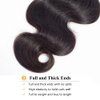 QTHAIR 14a Brazilian Body Wave Bundles Virgin Human Hair Hair Weave (8",100g,Natural Black)100% Unprocessed Brazilian Body Wave Virgin Hair Extensions for All Women