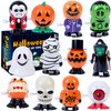 Eunvabir Halloween Wind Up Toys for Kids, 12 PCS Halloween Party Favors Assorted Small Funny Jumping and Walking Clockwork Toys for Gifts Prizes and Goody Bag Fillers for Boys & Girls