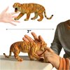 Gemini&Genius Safari Animal Figures Toys, Tiger Figurine Wildlife World Figures for Nature Science Learning, Jungle Animals Gifts for Kids