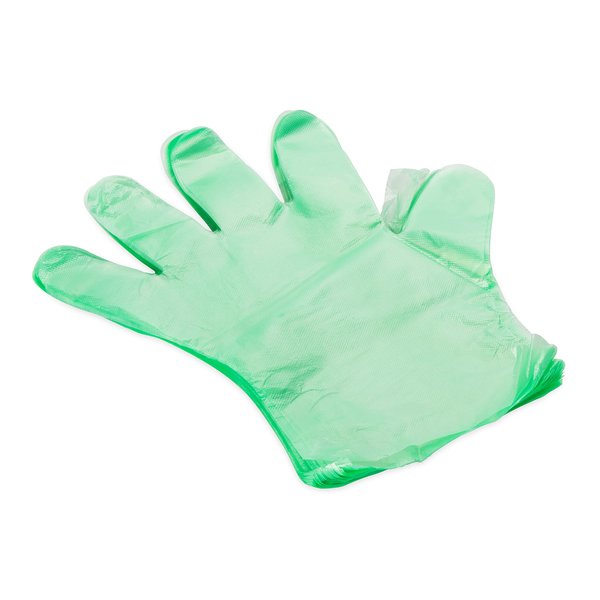 Camco Durable All Purpose RV and Camper Disposable Sanitation Gloves | Ideal in Wet or Dry Conditions | Green Non-Latex Gloves | 100 Pack (40285)