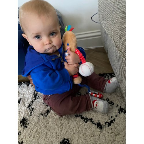 Baby Baseball Toy | Ideal Toy from Birth to 12 Months | My First Baseball bat | Inspire and Play | Extra Sensory Features for Babies | Part of The LITTLE SPORT STAR Collection for Babies
