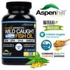 Aspen Hill Labs Ultra Pure Wild Caught Omega DPA Fish Oil - 2900 mg Omega-3-90 SoftGels - High-Potency Omega-3 with DPA, EPA & DHA - Non-GMO, Maximum Strength Burp-Free