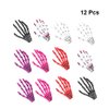 Lurrose 12PCS Devil Skeleton Hair Clips Ghost Claws Hand Hairpins Crocodile Hair Pins for Halloween Party
