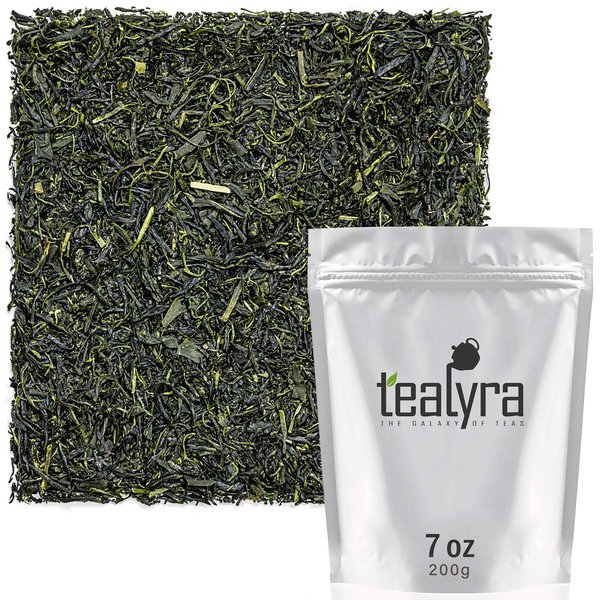 Tealyra - Gyokuro Ureshinocha - Finest Hand Picked - Best Japanese Green Loose Leaf Tea - Caffeine Level Medium - 200 (7-ounce)