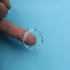 8 Pcs Easy Fan Volume Lash Pad Silicone Round Blossoming Lashes Pallet Eyelash Holder for Eyelash Extension Supplies (Clear)