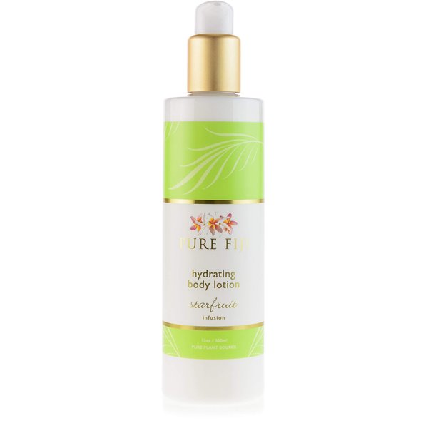 PURE FIJI Body Lotion Hydrating - Moisturizing Lotion for Dry Skin with Coconut Milk and Vitamin E, Organic Body Lotion For Women and Men, Starfruit Scent, 12 oz