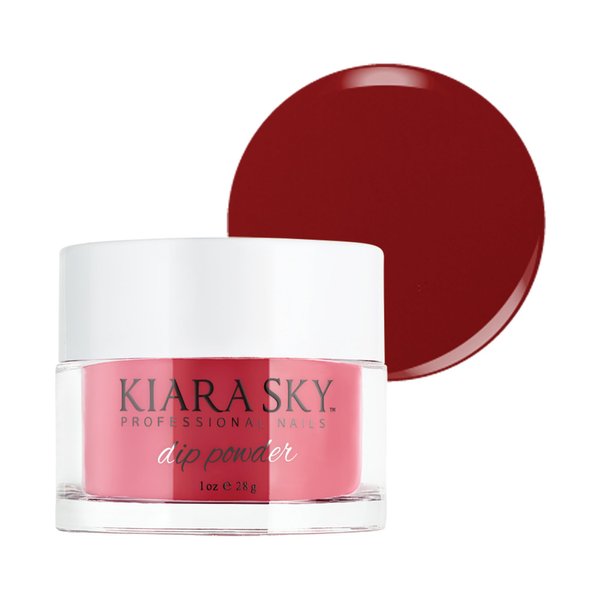 Kiara Sky Long Lasting Nail Dip Powder Red Tones 1 oz, Glamour 101