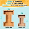SummiDate Wooden Letter Piggy Bank| Piggy Bank for Boys Girls Toddler| Alphabet I Money Bank| Coin Bank Birthday Gift for Kids|Birthday Gift for Kids (I)