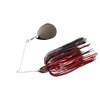 BOOYAH Moontalker Spinner-Bait Bass Fishing Lure, Black/Red, 3/8 oz