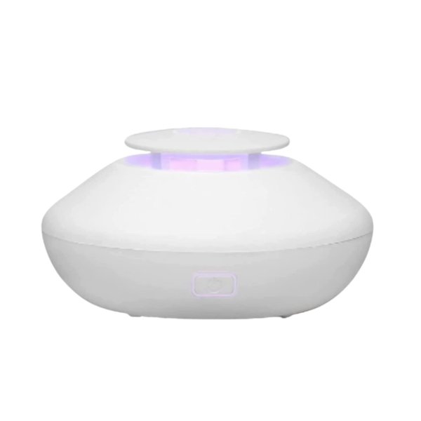 LEMON + Co. Humidifier Ultrasonic Aromatherapy Waterless Diffuser White Cool Mist Air Aromatherapy Essential Oil Diffuser for Office, Home, Bedroom, Living Room, Yoga, Spa; Multiple Lighting Options