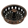 Replacement Basket for Kitchen Sink Strainers, Antique Copper Finish - By Plumb USA