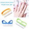 Luxxii (6 Pack) Fine Handle Grip Nail Brush - Fingernail Scrub Cleaning Brushes Nail Hand Scrubbing Cleaning Brush. Color may vary.