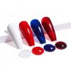 AIMEILI Gel Nail Polish Red White Navy Blue Colors Gel Polish Soak Off Nail Lamp Cured Nail Gel for the 4th of July Manicure Kit Set 33
