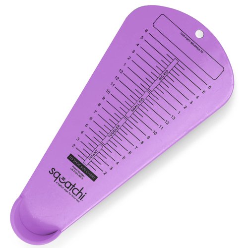 Squatchi Shoe Sizer for Baby, Toddler & Kids - Home Foot Measuring Device, Buy Shoes Online w/an Accurate Measurement Chart, Great Baby Shower & Keepsake Gift Idea, Accurate US Sizes