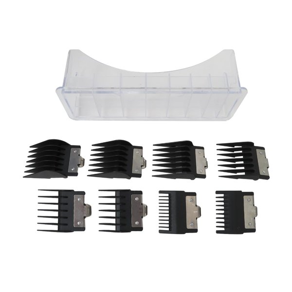 2024 Upgraded 8 Pack 1/16-3/4 inch Clipper Guards Set, Replacement Guards with Metal Spring Clip for BaBylissPRO Barberology FX870, FX890, FX825, and FX673 Clippers