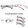 Eyekepper Readers 3 Pack of Womens Reading Glasses with Beautiful Pattern and Soft Case for Ladies +0.50