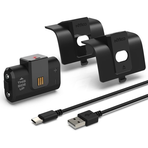 Nyko Power Kit for Xbox Series X, Xbox One and Xbox One Elite Controllers - Power Accessories: Rechargeable Battery Pack, 10 ft USB- C Cable and Replacement Battery Pack for Xbox 1 & Xbox Series X/S