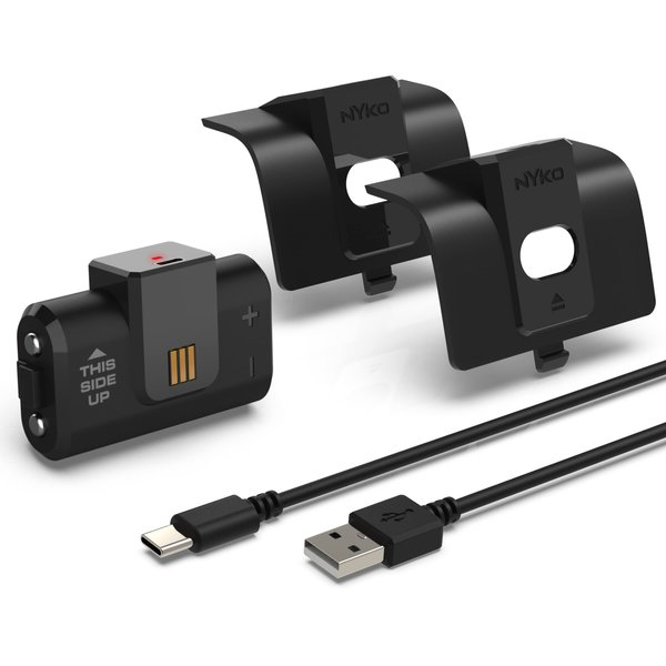 Nyko Power Kit for Xbox Series X, Xbox One and Xbox One Elite Controllers - Power Accessories: Rechargeable Battery Pack, 10 ft USB- C Cable and Replacement Battery Pack for Xbox 1 & Xbox Series X/S