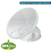 Manual Breast Pump Flange Attachment for Comotomo Baby Bottle | Breastmilk Collector | Food Grade Silicone | BPA-Free (Flange)