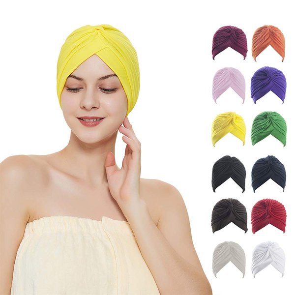 TopTie 12 Pieces Women Turban Headband Headwrap Beanie India's Hat - Assort