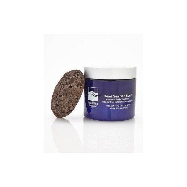 24 oz Dead Sea Spa Care Dry Salt Scrub and Pumice Stone (Serenit Scent)