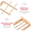 2pcs Mini Furniture Doll House Miniature Window Frame Model Decoration Windows Dollhouse Furniture