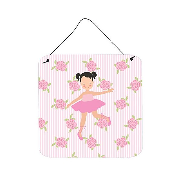 Ballerina Black Hair Ponytails Wall or Door Hanging Prints