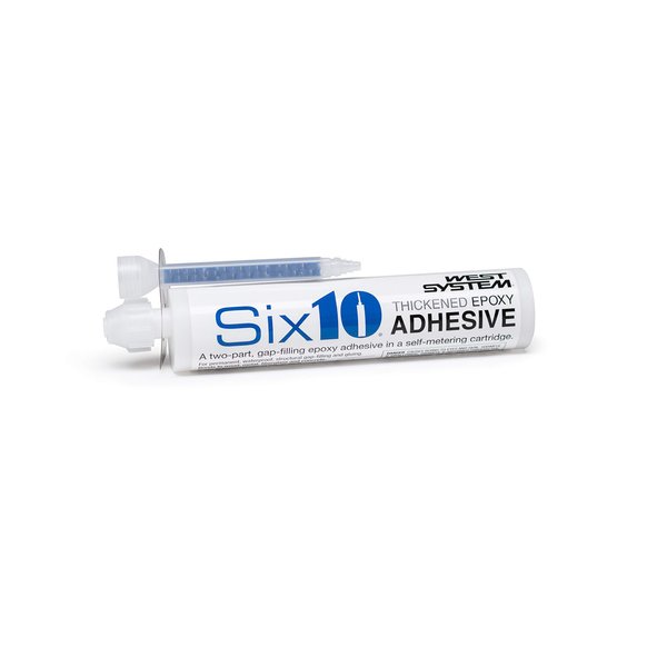 West Systems 610 Resin/Hardener Epoxy Adhesive, 190mL Cartridge, Straw