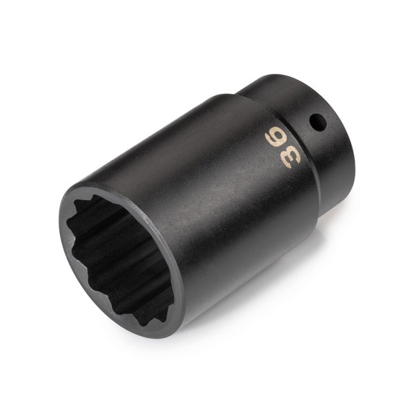 TEKTON 1/2 Inch Drive x 36 mm Deep 12-Point Impact Socket | SID23336