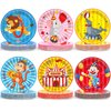 60Pcs Circu Party Paper Plates for Carnival Party Decoration 7in Circus Animal Dessert Plates Disposable Tableware Dinnerware Set for Baby Shower Kids Birthday Halloween Carnival Themed Party Supplies